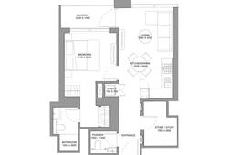 1,5 bedroom apartment